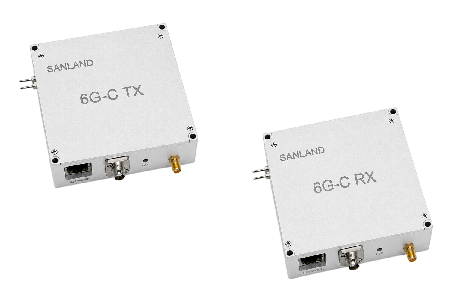 RF over Fiber transmitter and receiver modules